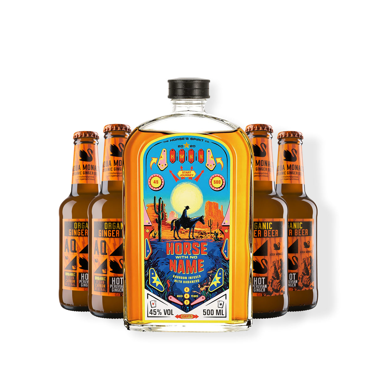 Bourbon Whiskey & Ginger Beer Bundle 4x0.23 Aqua Monaco Shop